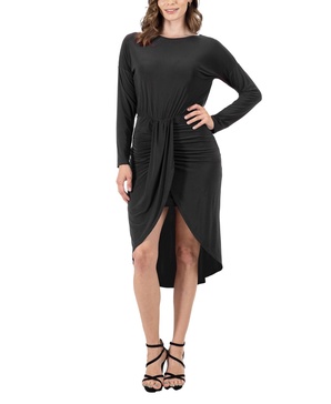 Women's Long Sleeve Knee Length Dress