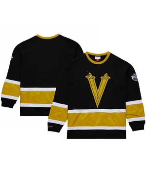 Men's Black, Gold Vegas Golden Knights 2024 NHL Winter Classic Satin Insert Fleece Pullover Sweatshirt