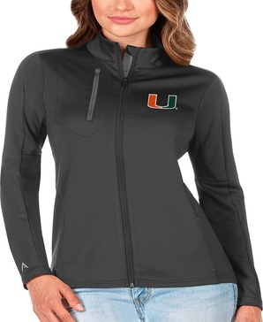 Women's Graphite/Silver Miami Hurricanes Generation Full-Zip Jacket