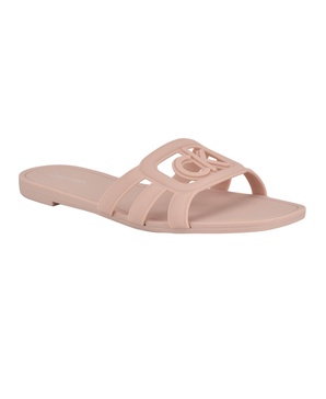 Women's Yoana Logo Slip-On Jelly Flat Sandals