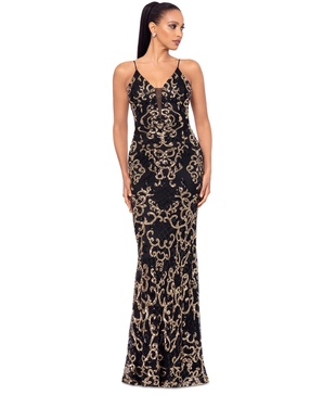 Women's Sequin Embellished Sleeveless Gown