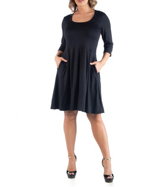 Women's Plus Size Fit and Flare Dress