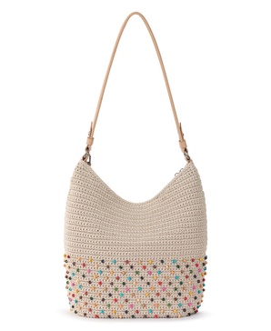 Sequoia Crochet Medium Hobo Bag