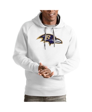 Men's White Baltimore Ravens Victory Pullover Hoodie