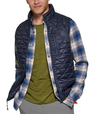 Men's Delta Diamond Quilted Packable Puffer Vest