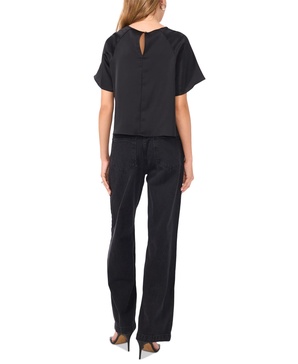 Women's Crewneck Raglan-Sleeve Blouse