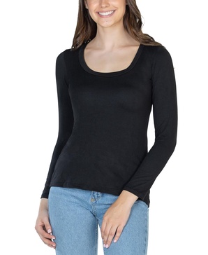 Women's Long Sleeve Scoop Neck Top