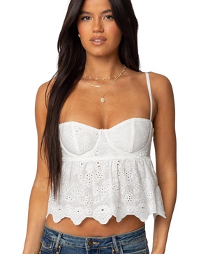 Womens Emme Eyelet Corset