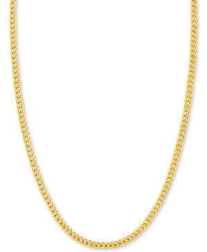 24" Franco Chain Necklace (3.5mm) in 14k Gold