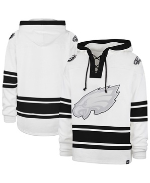Men's White Philadelphia Eagles After Image Superior Lacer with Hood