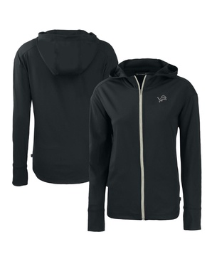 Women's Black Detroit Lions Daybreak Eco Full-Zip Hoodie