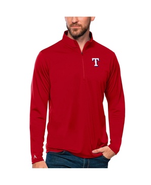 Men's Red Texas Rangers Tribute Quarter-Zip Pullover Top