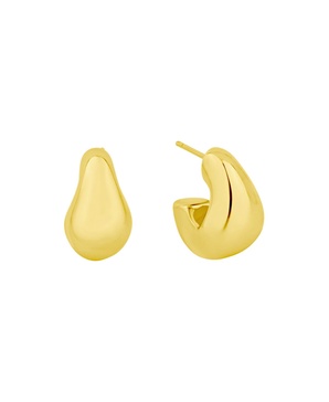 Oblong C-Hoop Earrings