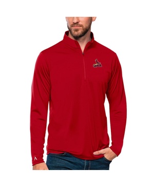 Men's Red St. Louis Cardinals Tribute Quarter-Zip Pullover Top