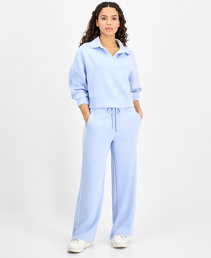 Women's High-Rise Drawstring-Waist Pants, Exclusively at Macy's