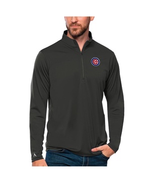 Men's Charcoal Chicago Cubs Tribute Quarter-Zip Pullover Top