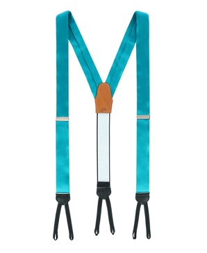 Men's Sutton Solid Color Silk Formal End Suspenders