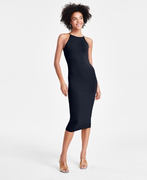 Women's Bungee-Strap Bodycon Midi Dress, Created for Macy's