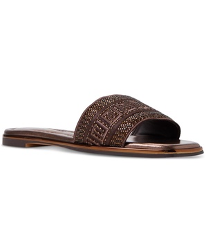 Women's Oceania Embroidered Slide Flat Sandals