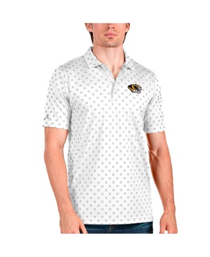 Men's White/Steel Missouri Tigers Spark Polo