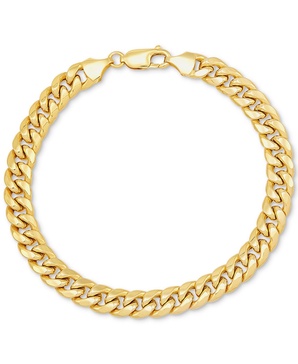 Men's Miami Cuban Link 8-1/2" Bracelet (7mm) in 10k Gold