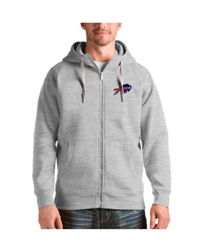 Men's Heather Gray Buffalo Bills Victory Full-Zip Hoodie