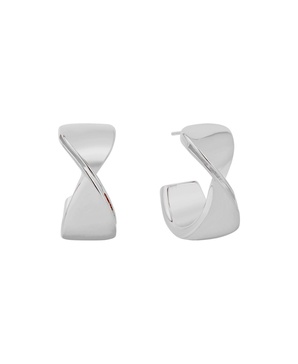 Crossover Push Back Hoop Earrings