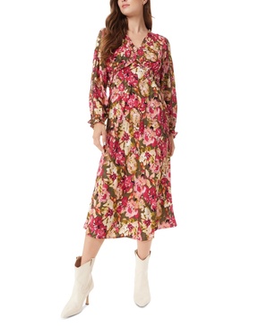 Women's Illora Floral-Print Ruffled Midi Dress