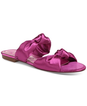 Marissa Knotted Flat Slide Sandals