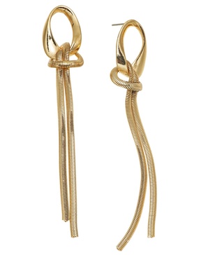 Gold-Tone Knotted Linear Drop Earrings, Created for Macy's