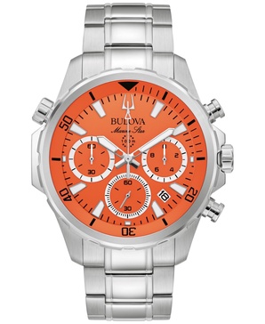 Men's Chronograph Marine Star Stainless Steel Bracelet Watch 44mm