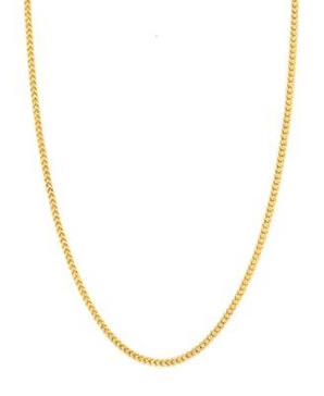 18" Franco Chain Necklace (1-7/8mm) in 14k Gold
