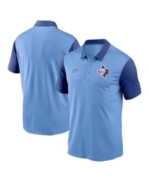 Men's Light Blue Texas Rangers Franchise Cooperstown Collection Polo T-Shirt