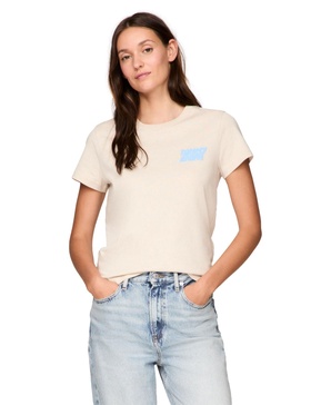 Women's Cotton Regular-Fit Bubble Logo Tee