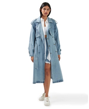 Wild Skies Denim Trench