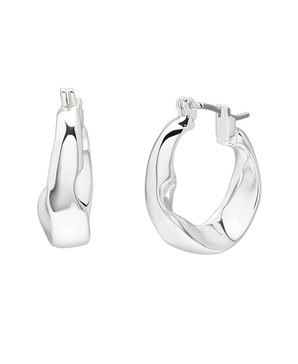 Sculpted Small Hoop Earrings