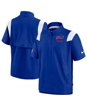 Men's Royal Buffalo Bills Coaches Chevron Lockup Pullover Top