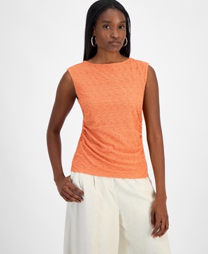 Women's Sleeveless Honeycomb Top, Exclusively at Macy's 