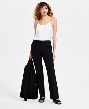 Women's High Rise Compression Pants, Exclusively at Macy's