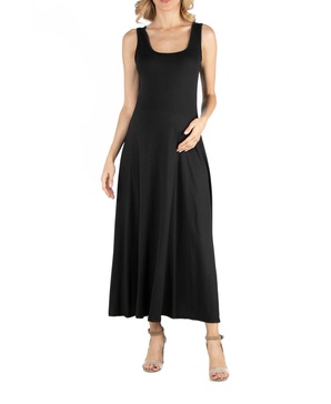 Slim fit A Line Sleeveless Maternity Maxi Dress