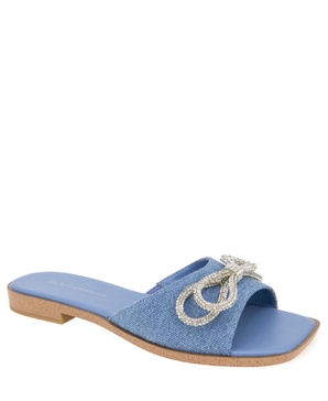 Women's Laffi Rhinestone Bow Slide Sandals