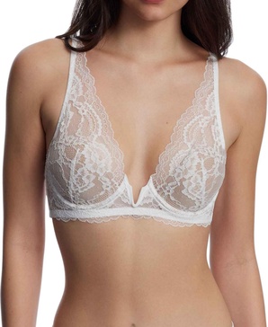 Women's Minx Lace Plunge Lightly Lined V-Wire Bra