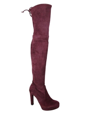 women's  suede over-the-knee platform boot
