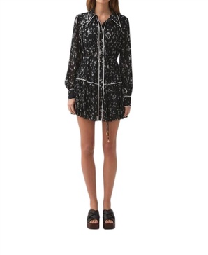 starflower mini dress in nightfall daisies