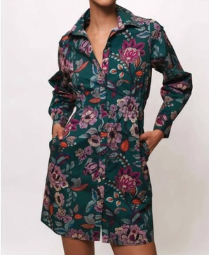 anja dress in teal