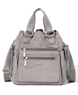 women's modern everywhere drawstring bag in silver