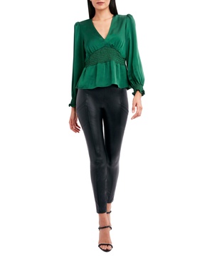 v-neck peplum top