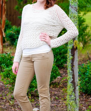 marigold pullover in ivory