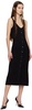 Black Sleeveless Midi Dress