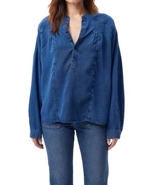 helena shirt in indigo